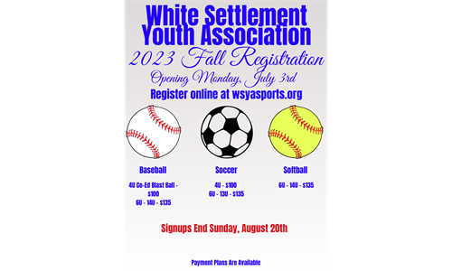 2023 Fall Registration